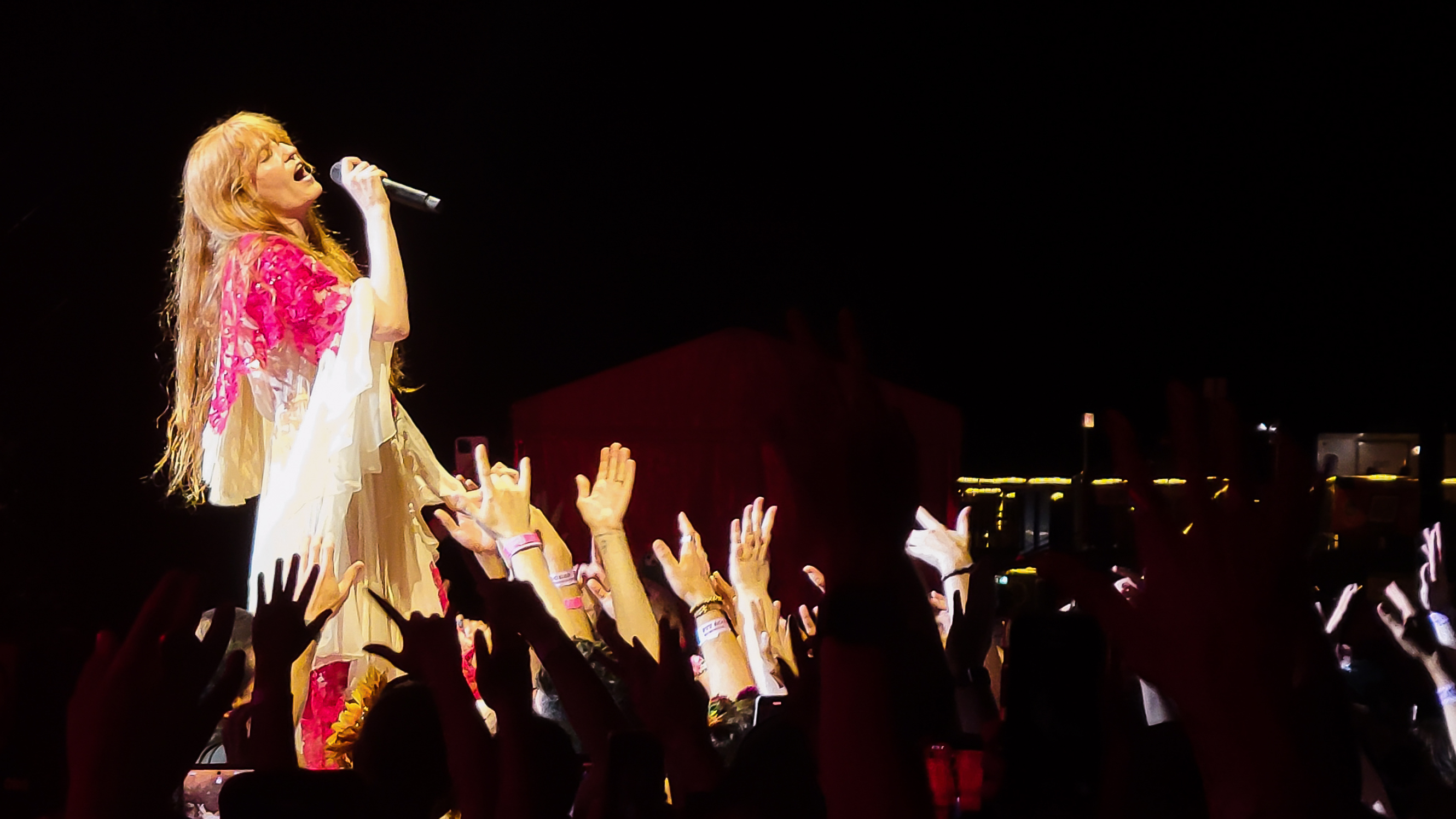 Florence and the Machine performing during the Dance Fever Tour